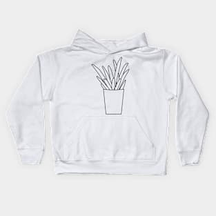 Sanseveria Vrouwentongen Lines Kids Hoodie